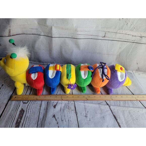 Discovery Toys Colorful Dress A Pillar Caterpillar Plush Learning Toy - Picture 10 of 10